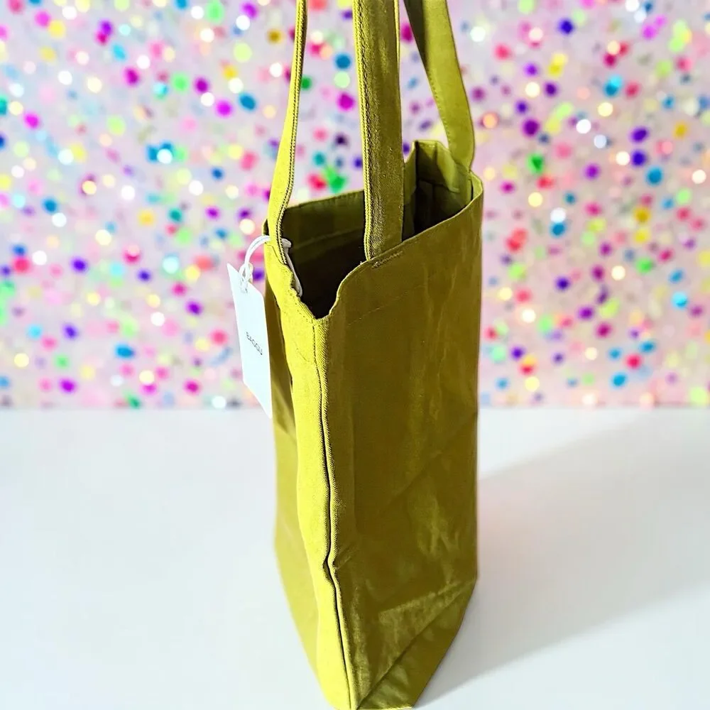 BAGGU Mini Merch Tote Bag In Caper Green New With Tags